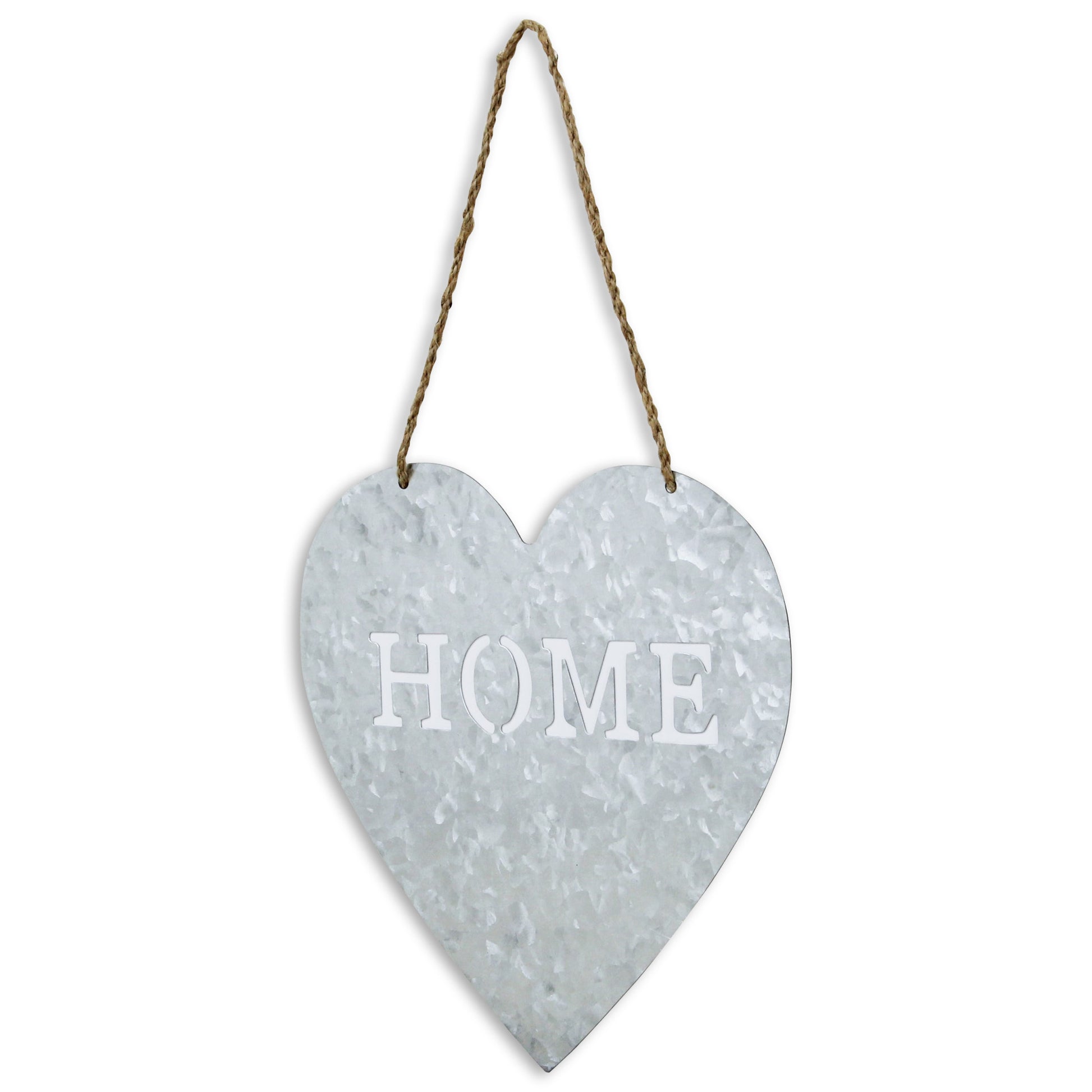 Home Gray Galvanized Cut Out Metal Wall Decor-2