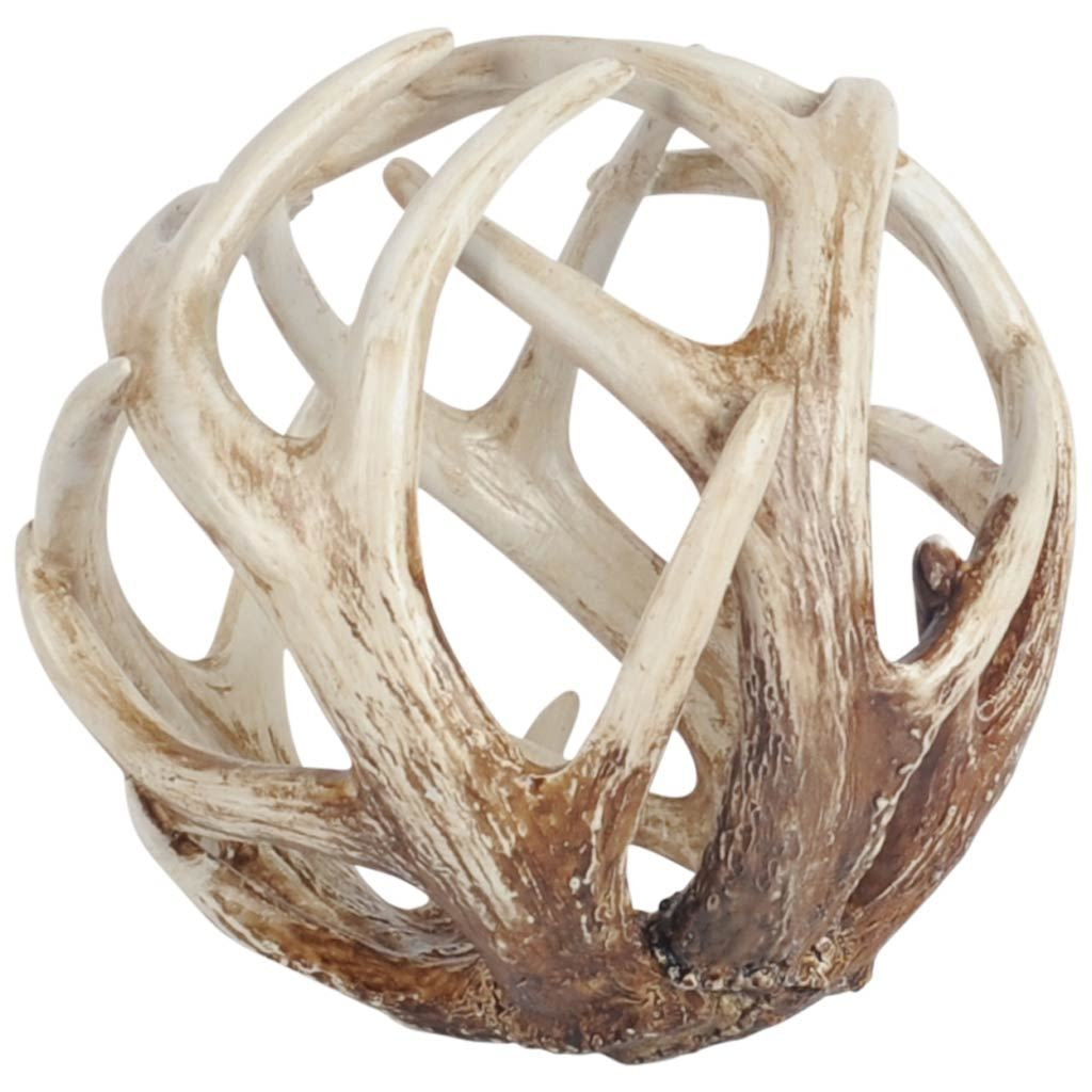 White Resin Antler Shaped Sculpture-0