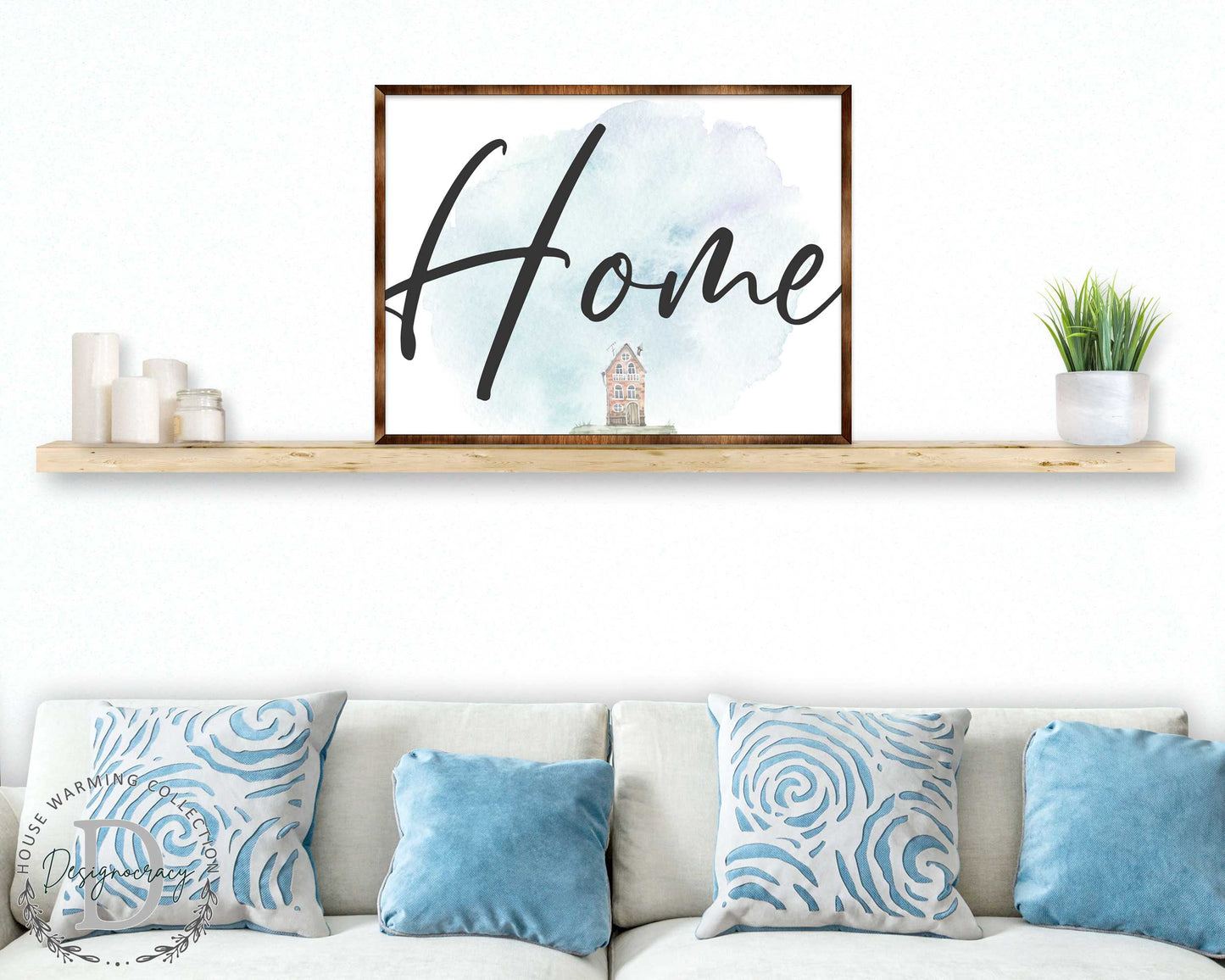 Home - Wooden Housewarming Gift - Contemporary Decor - Wall Decor - Farmhouse Sign - 310338-4