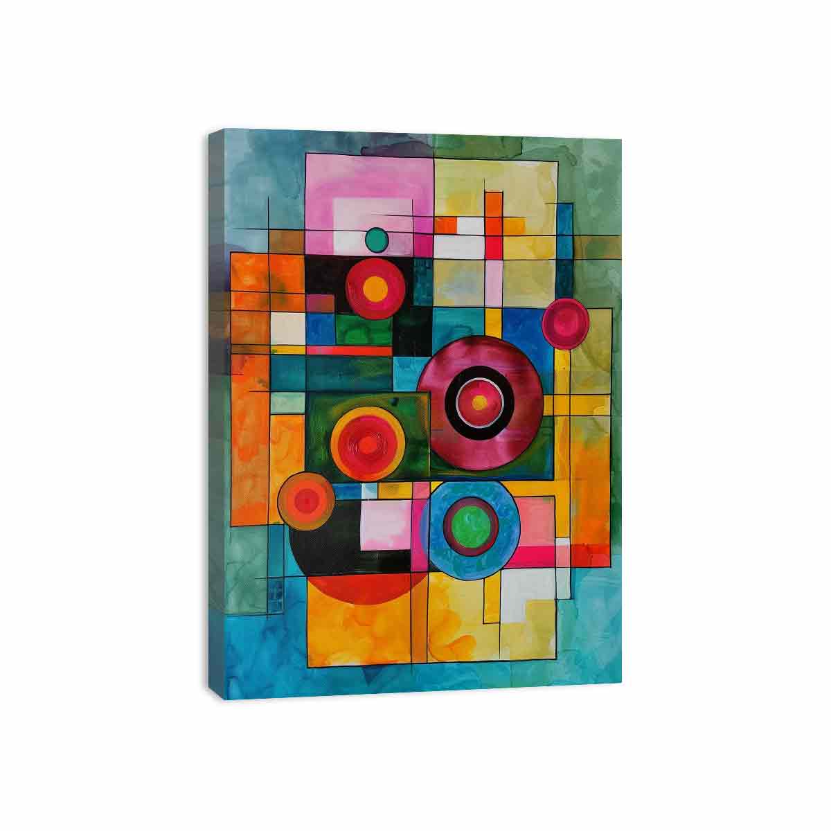 Geometric  Modern Art  Canvas Art Print-3