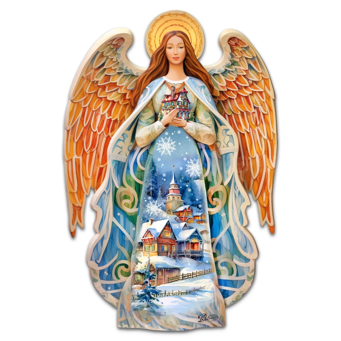 Blessing Home Angel Holiday Door Decor by G. Debrekht - Christmas Decor - 8611021H-4