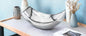 17" Silver Aluminum Scoop Centerpiece Bowl-0