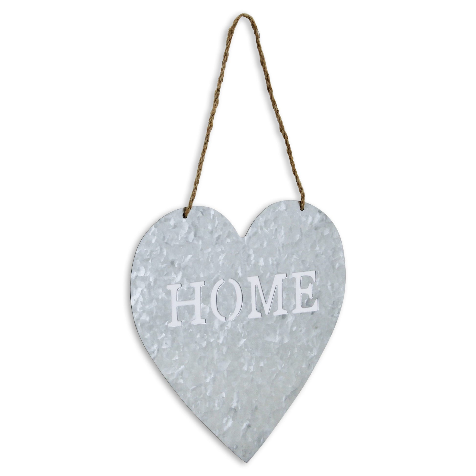 Home Gray Galvanized Cut Out Metal Wall Decor-1