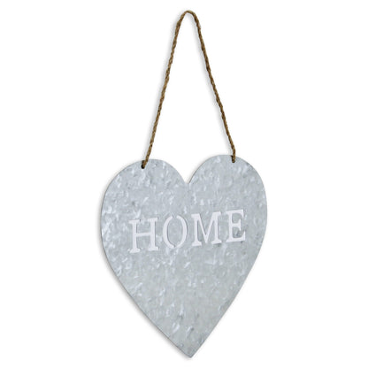 Home Gray Galvanized Cut Out Metal Wall Decor-1