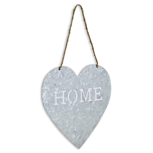 Home Gray Galvanized Cut Out Metal Wall Decor-1