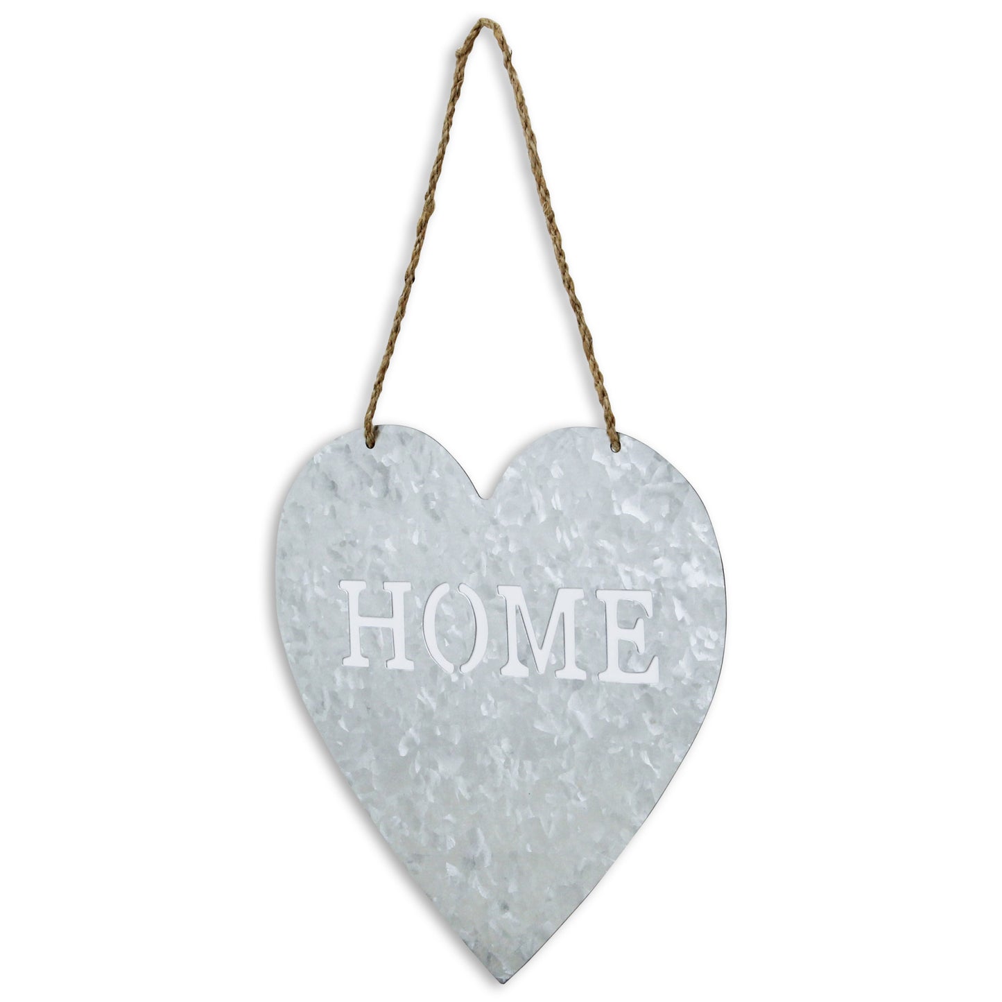 Home Gray Galvanized Cut Out Metal Wall Decor-2