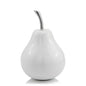 White Medium  Pear Shaped Aluminum Accent Home Decor-0
