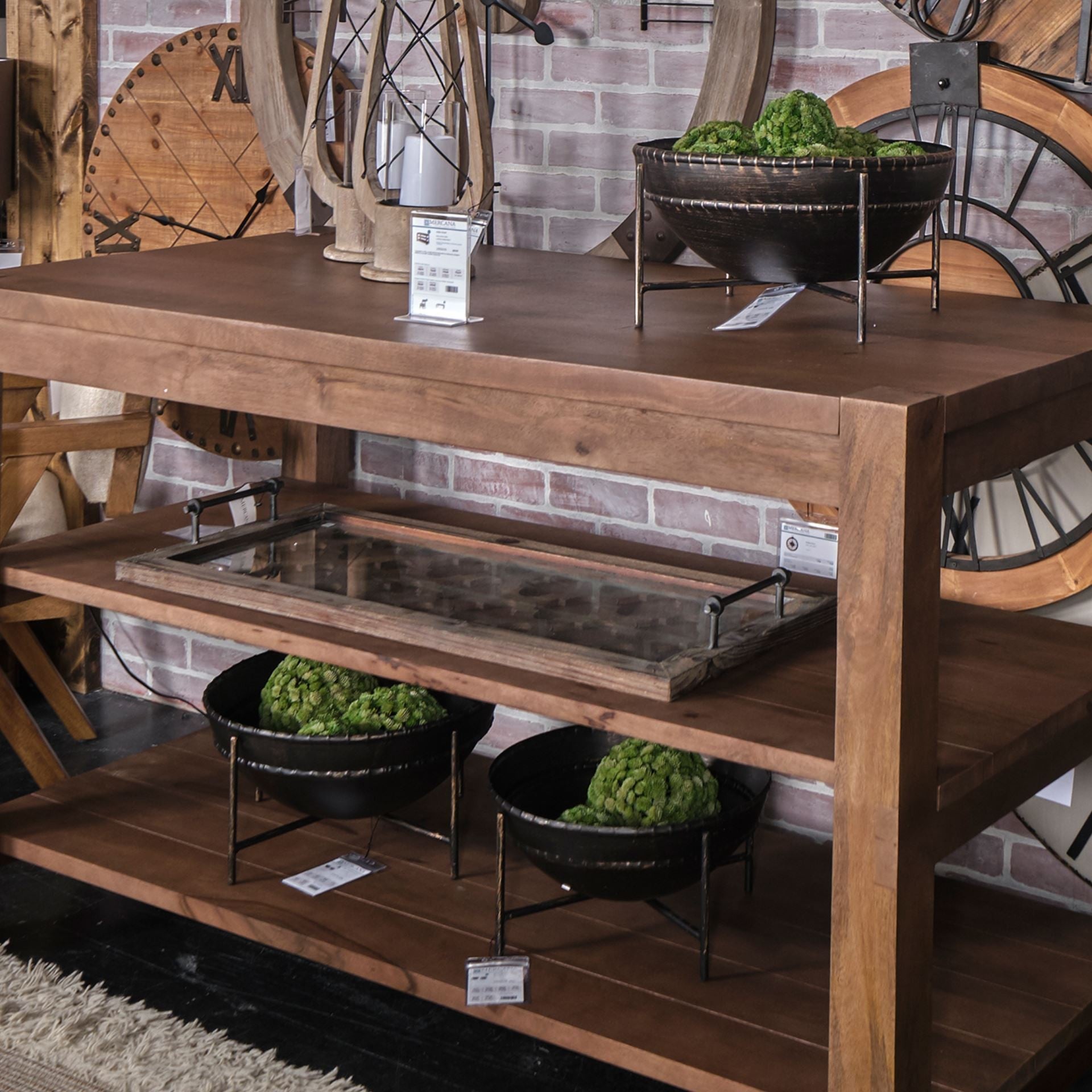 Set of Two Black Metal Decorative Bowl-7