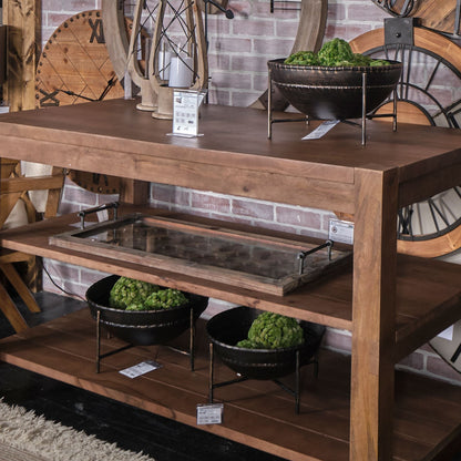 Set of Two Black Metal Decorative Bowl-7