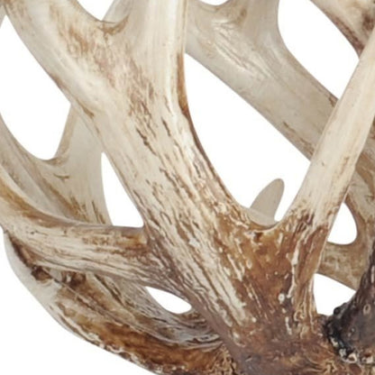 White Resin Antler Shaped Sculpture-3