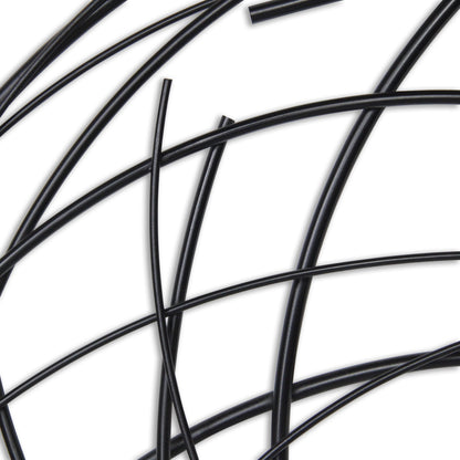 26" X 26" Black Metal Abstract Lines Round Hanging Dimensional Sculpture-5
