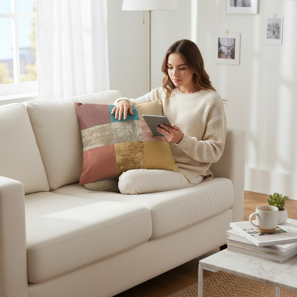 Graphikar Prints® — “Color Balance” Handmade Pillow