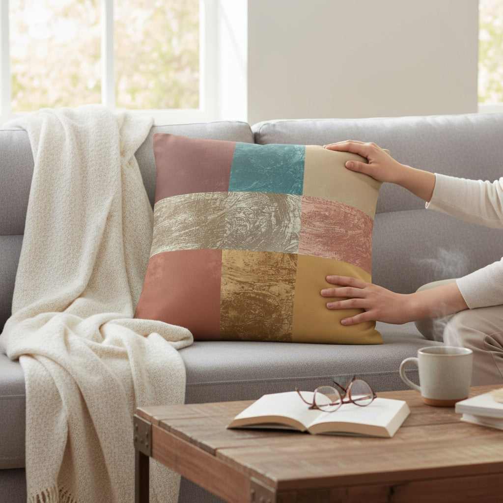 Graphikar Prints® — “Color Balance” Handmade Pillow