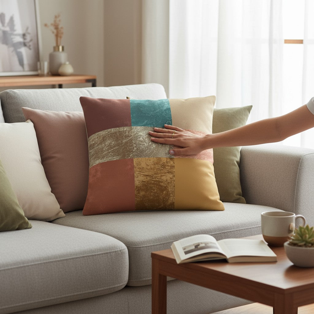 Graphikar Prints® — “Color Balance” Handmade Pillow