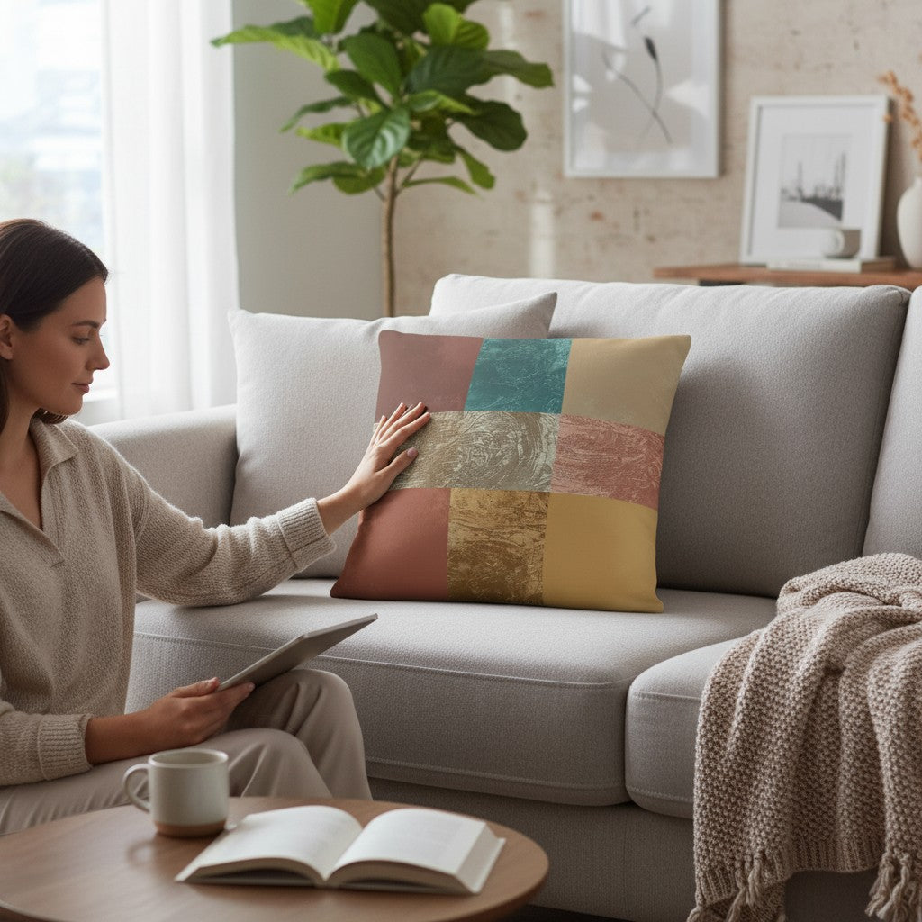 Graphikar Prints® — “Color Balance” Handmade Pillow