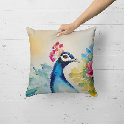 Peacock Throw Pillow-1