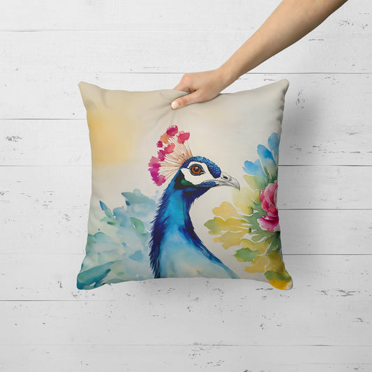 Peacock Throw Pillow-1