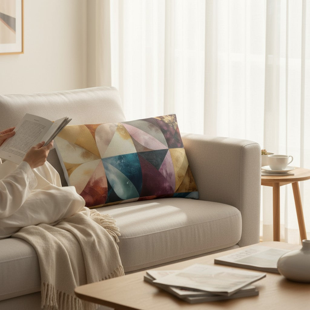 Premium Pillow - “Geometric Horizon”