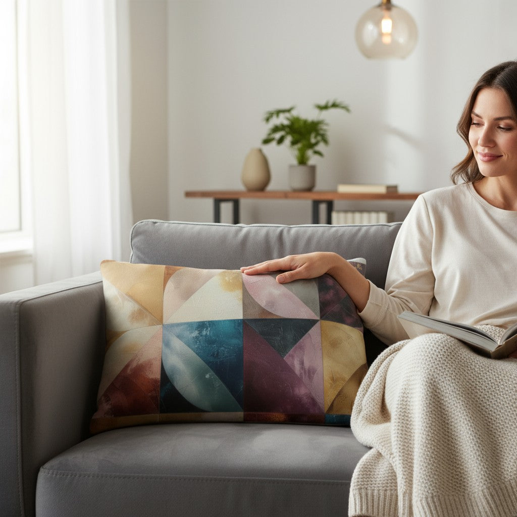 Premium Pillow - “Geometric Horizon”