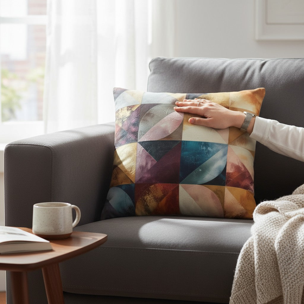 Premium Pillow - “Geometric Horizon”
