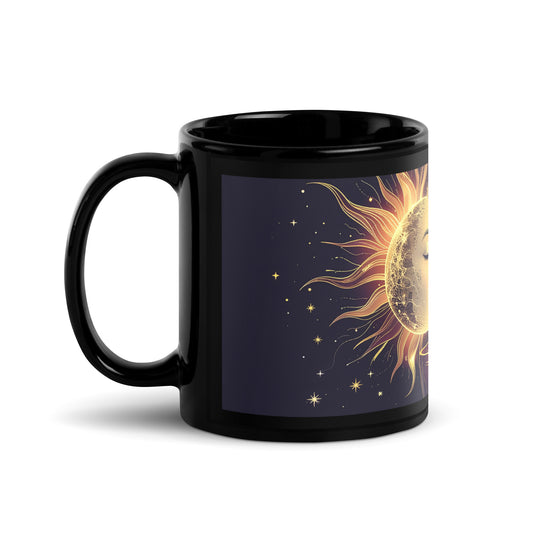 Sun & Moon Harmony – Color Rim Mug | Graphikar Prints®
