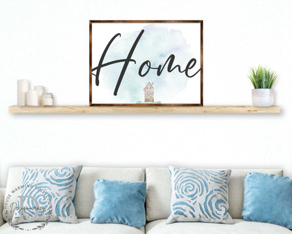 Home - Wooden Housewarming Gift - Contemporary Decor - Wall Decor - Farmhouse Sign - 310338-4