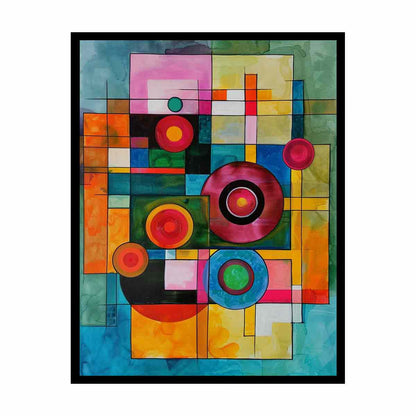 Geometric  Modern Art  Canvas Art Print-4