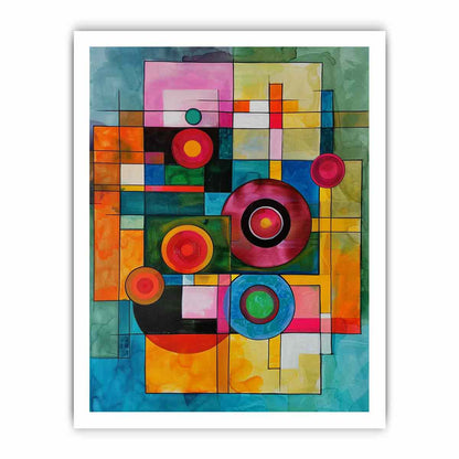 Geometric  Modern Art  Canvas Art Print-8