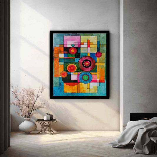 Geometric  Modern Art  Canvas Art Print-1