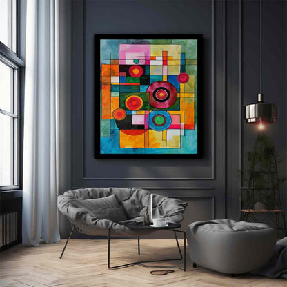 Geometric  Modern Art  Canvas Art Print-2